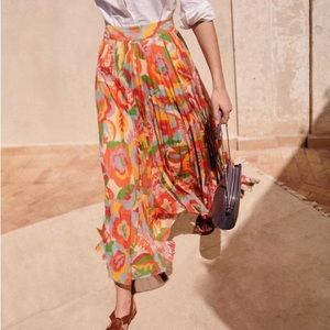 Sezane Dilo Skirt in Seventies Print